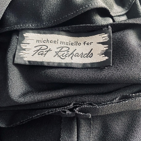 Michael Maiello Pat Richards Black High Neck Formal Beaded Dress Size 10 - Picture 6 of 7